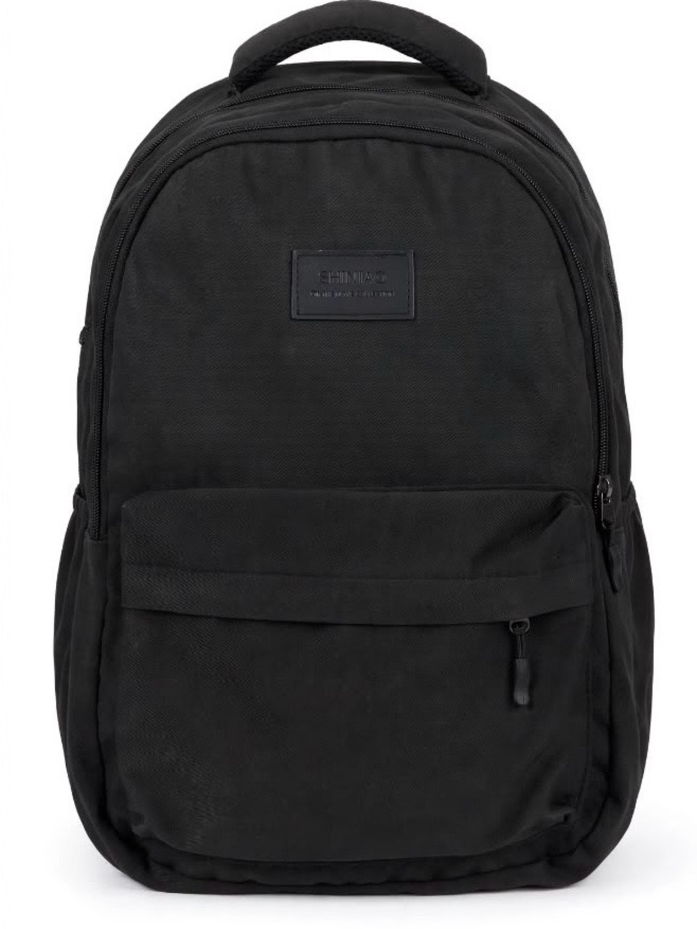 Everyday Black Men's Backpack with Front Pocket